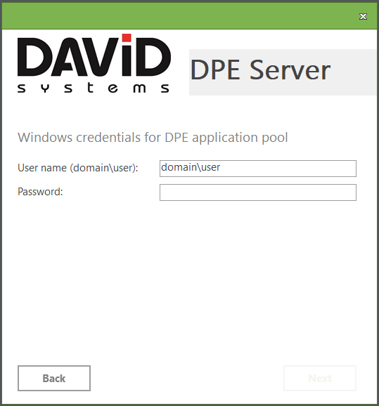DpeSetupCredentialsForAppPool.PNG